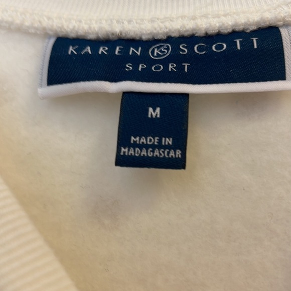 Karen Scott Sweatshirt with Gold Dots NEW - Picture 4 of 5